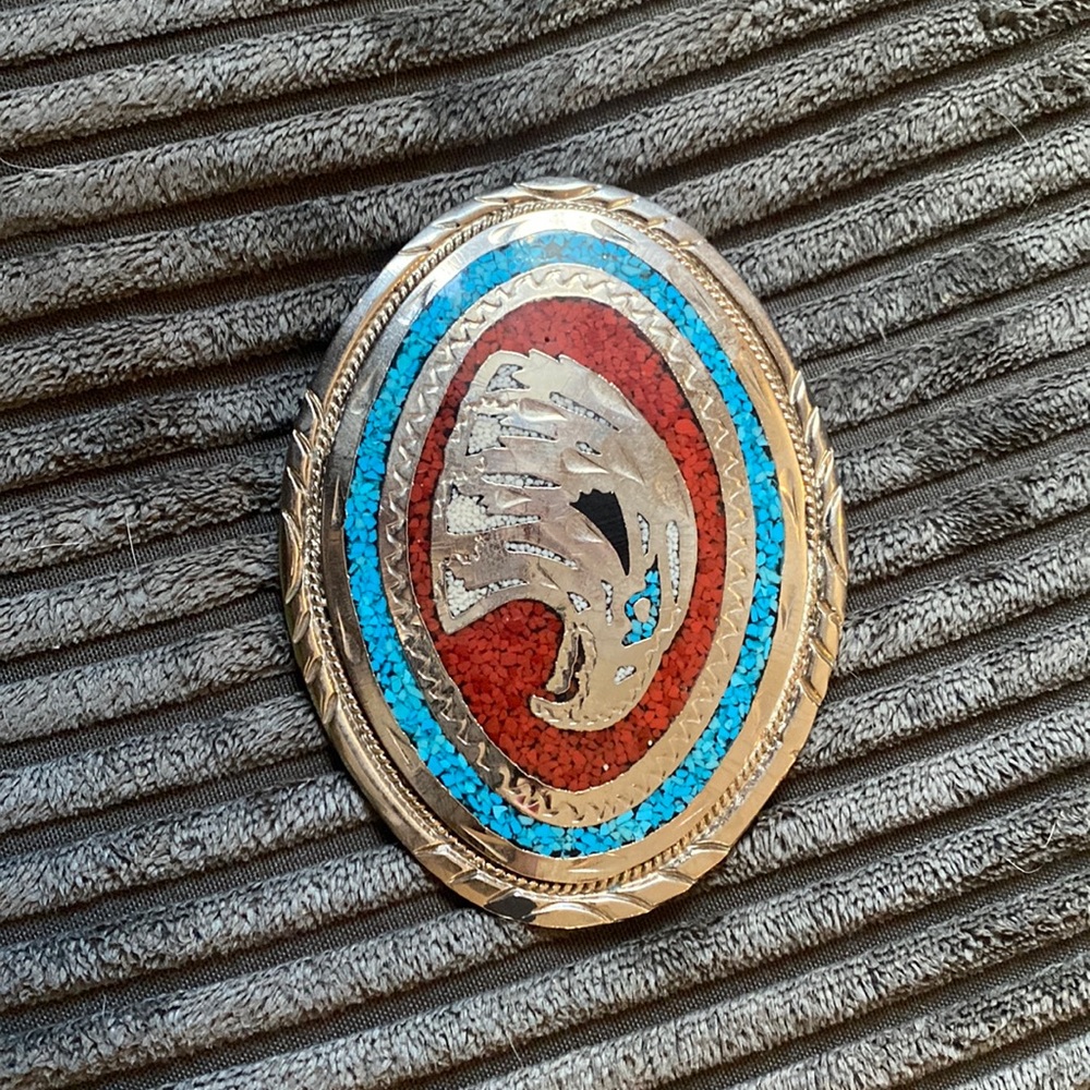 Turquoise Belt Buckle